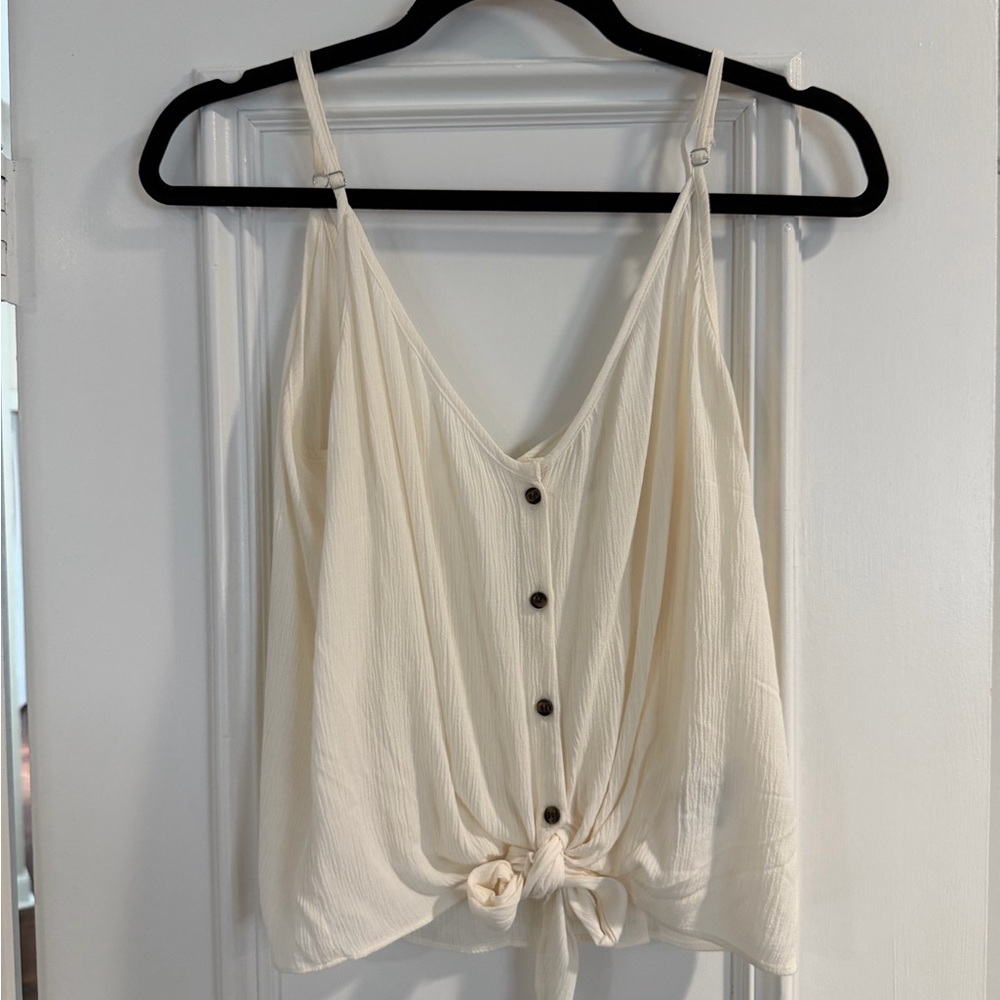 H&M Cream Button-Down Camisole